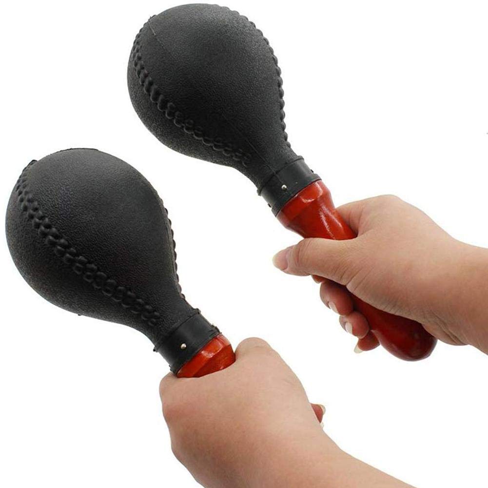 Ubblove Maracas Shakers Rattles Sand Hammer, Black