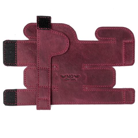 Trumpet Valve Guard XL Genuine Leather Protection Trumpet Valve Cover Valve Wrap (Marsala)