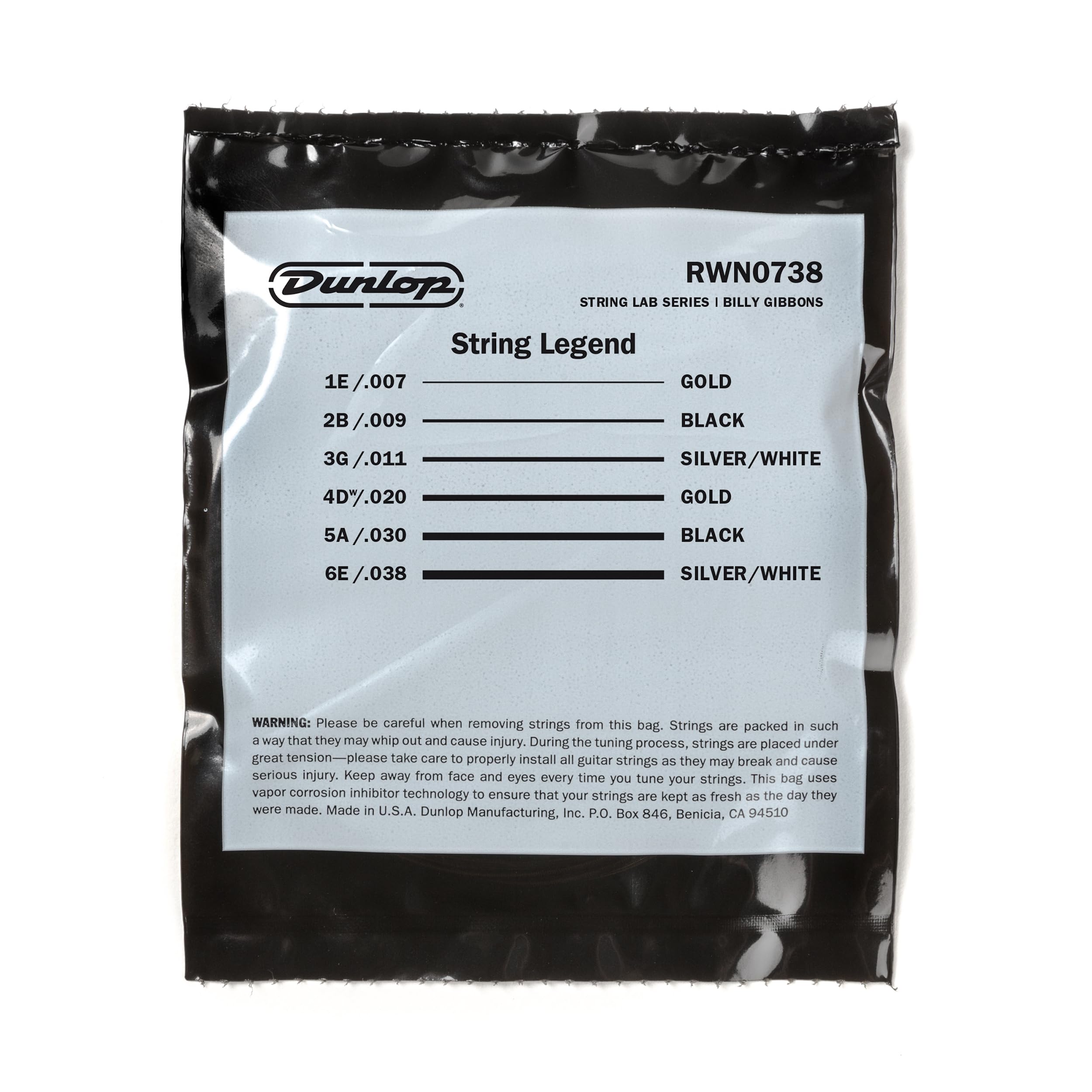 Billy Gibbons Custom Rev Willy’s Guitar Strings 07-38 | 3 Pack