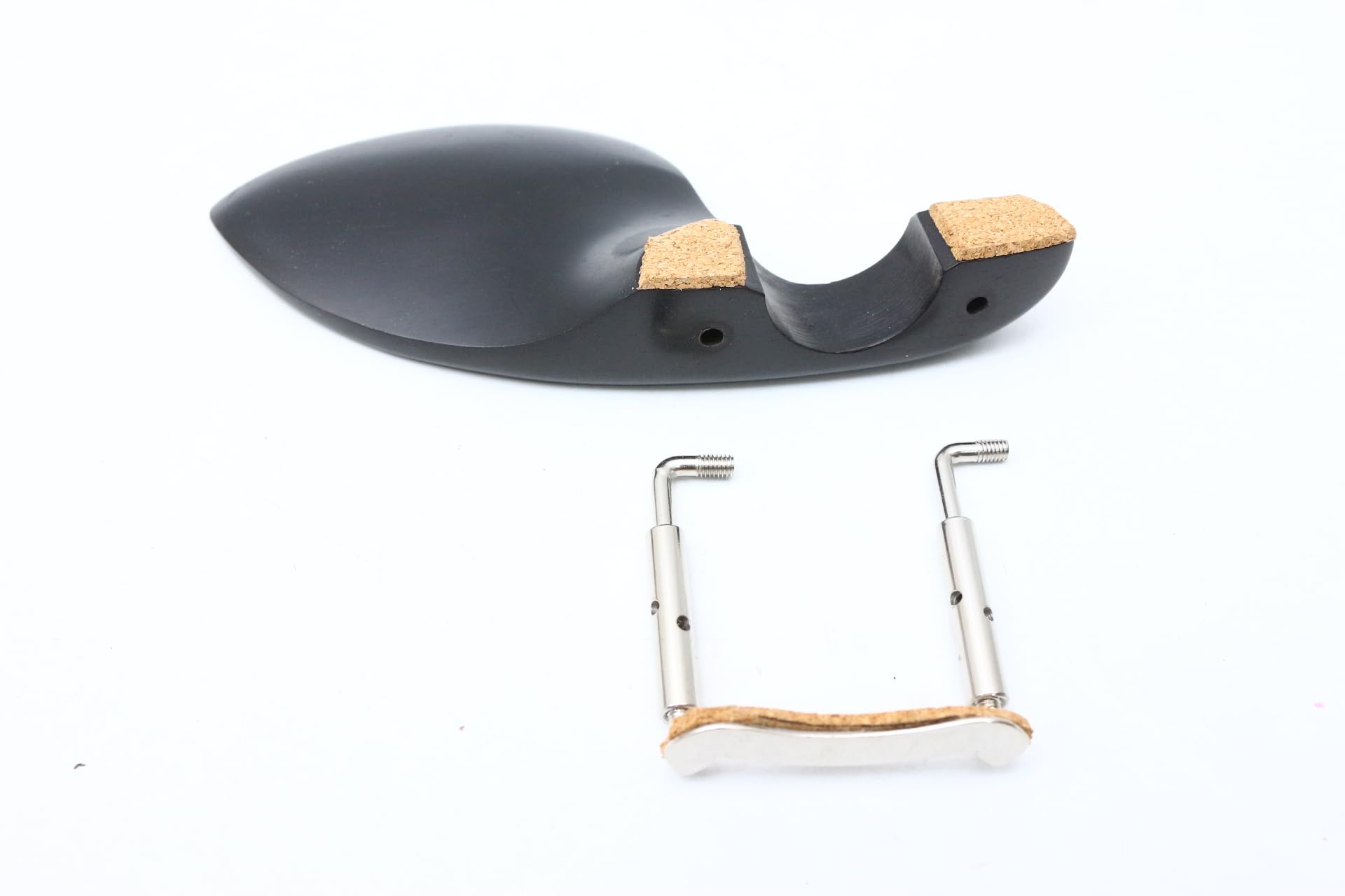Yinfente Left Hand Violin Chin Rest 4/4 Full Size Ebony Wood With Chin Rest Clamp Fiddle Violin Bracket (left hand)