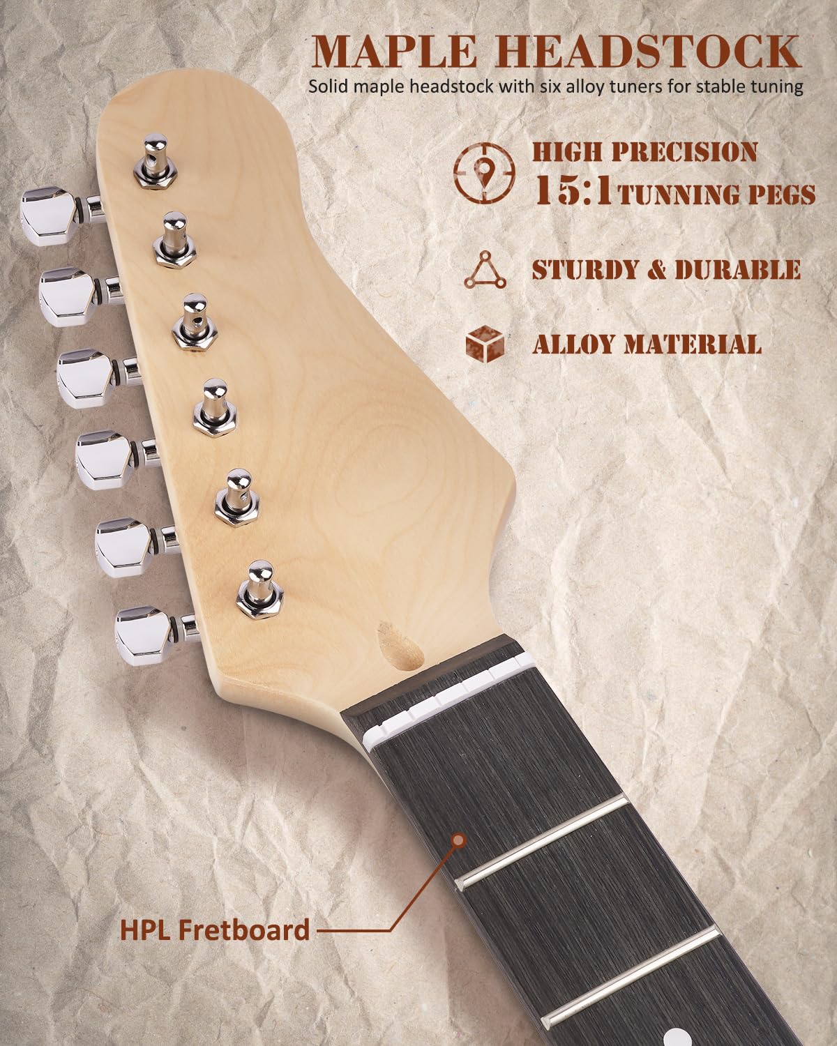 STRICH DIY Electric Guitar Kit ST Full Size