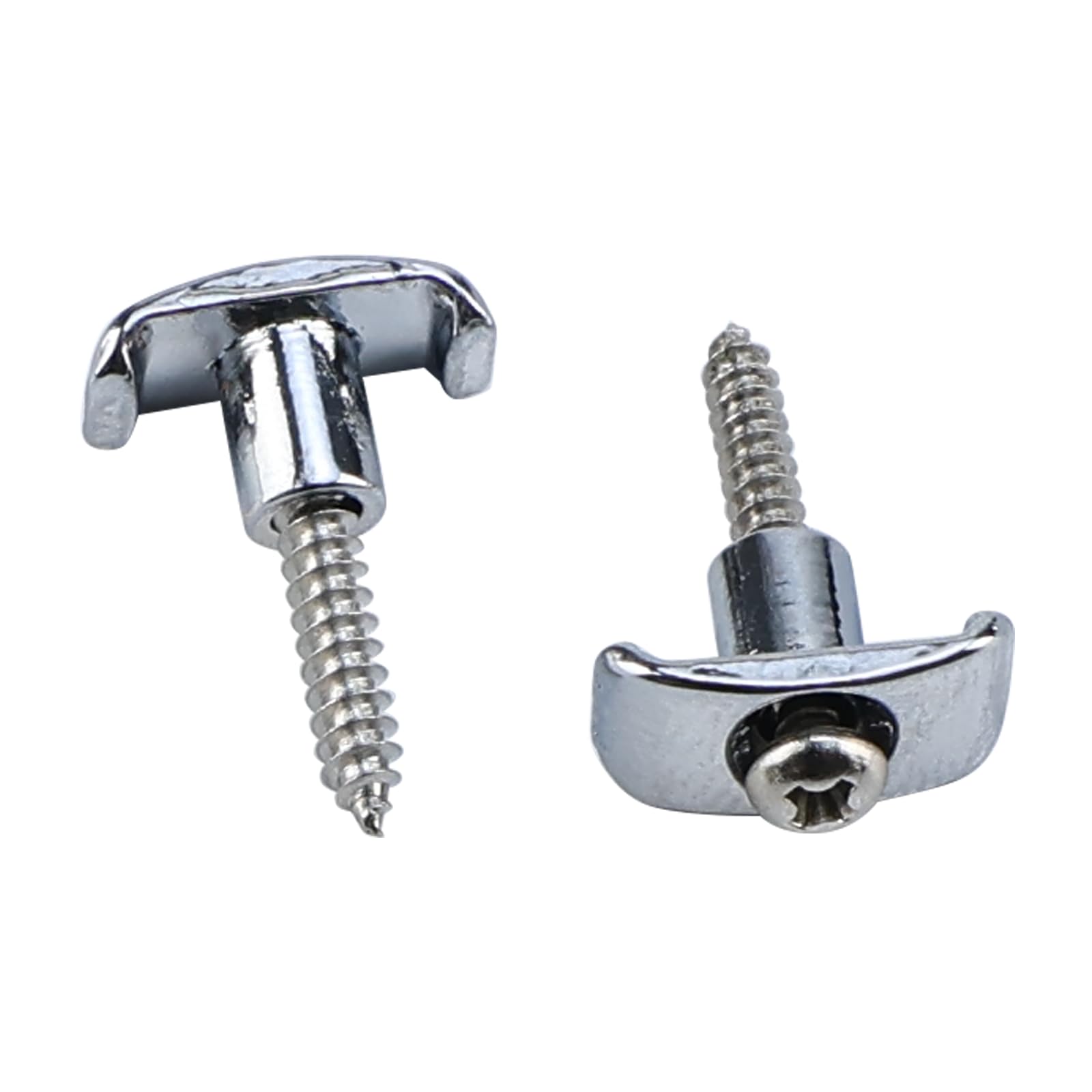 OVSAL 2 PCS Electric Guitar String Guide/Retainer Zinc Alloy String Trees for Electric Guitar Replacement Parts Chrome