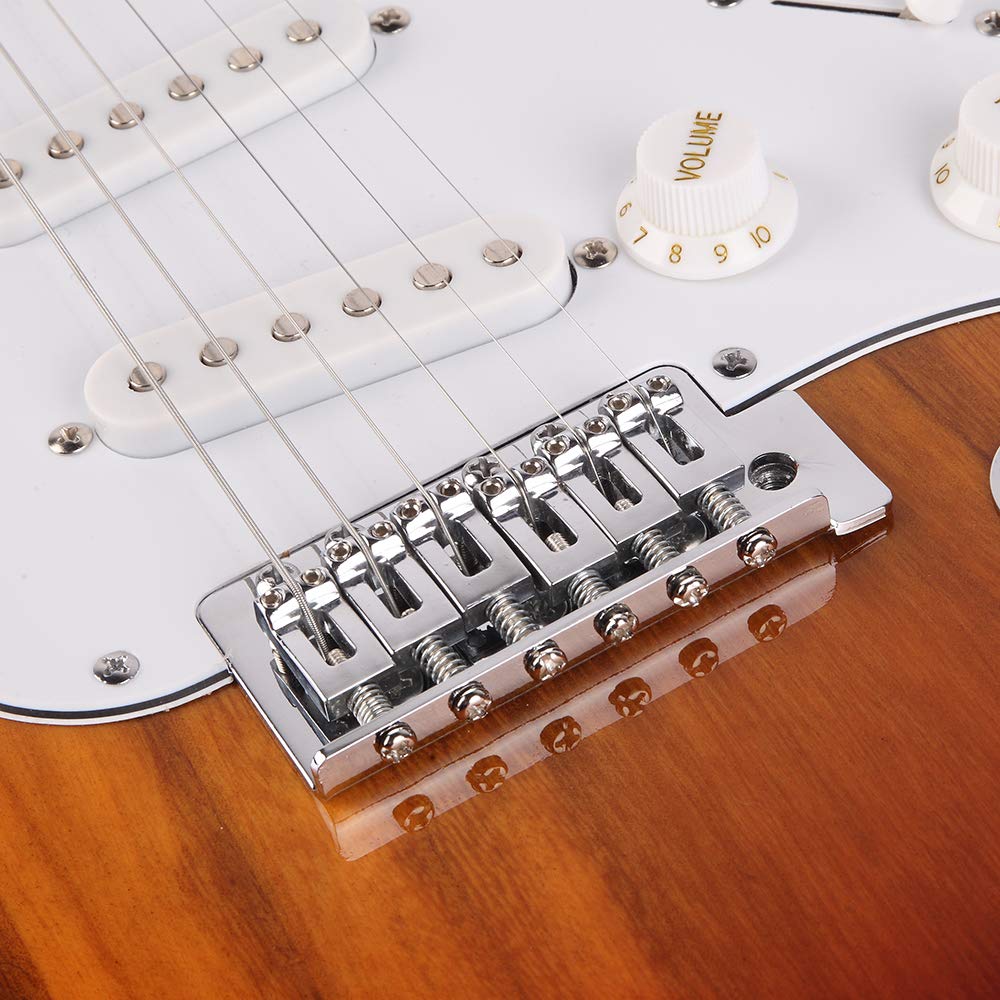 Ktaxon 39 Inch Electric Guitar Solid Body Beginner Kit with Gig Bag Sunset