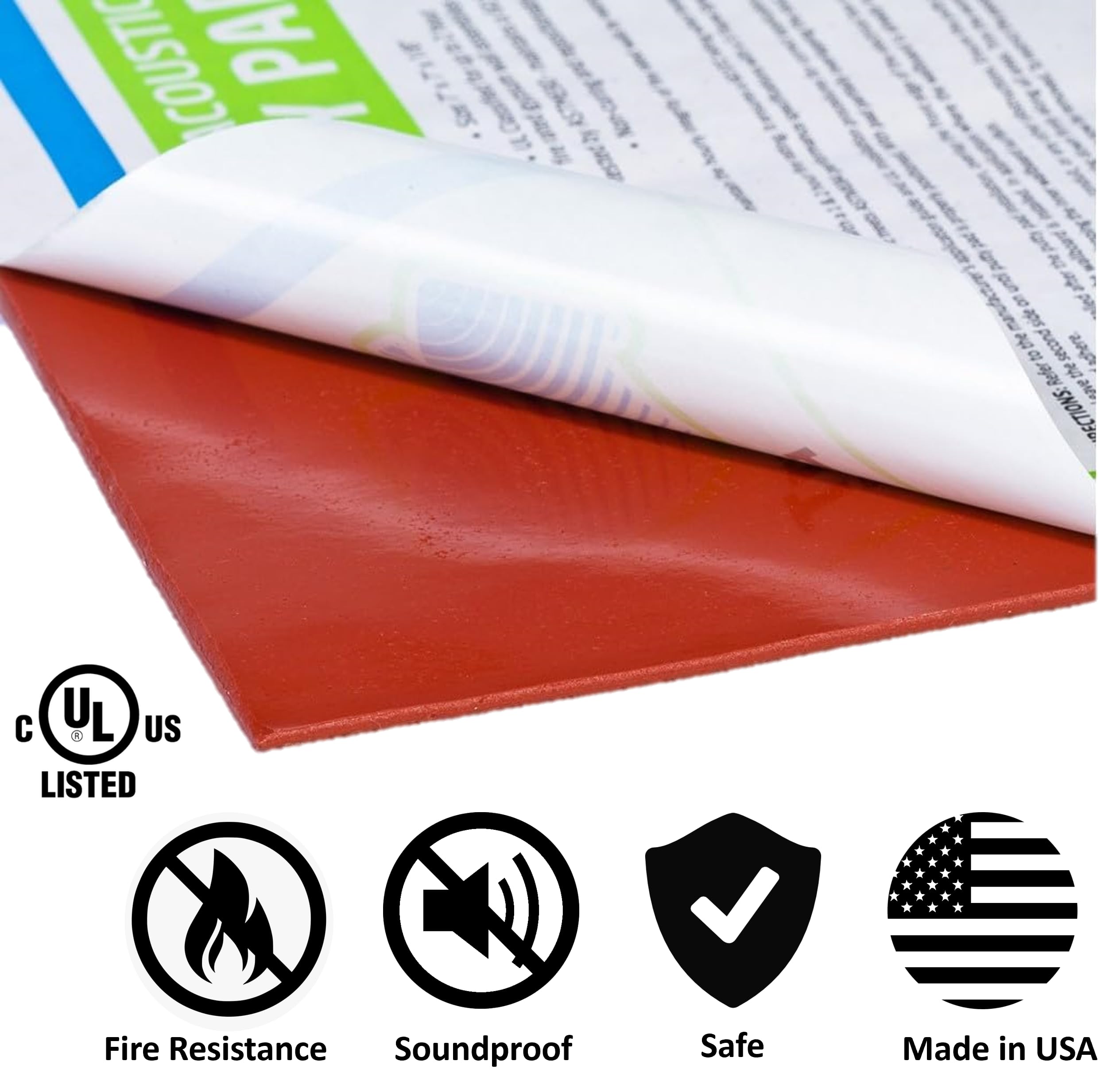 Trademark Soundproofing Acoustical Putty Pads – UL Rated Fire Stop, Electrical Putty Pads for Electrical Boxes, Wall Openings Outlet – UL and STC Rating – Box of 10 – Made in USA
