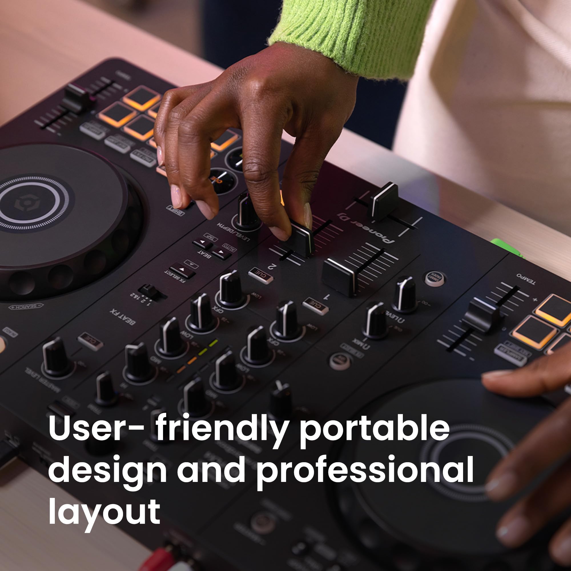 Pioneer DJ FLX4 2-Channel DJ Controller – Black
