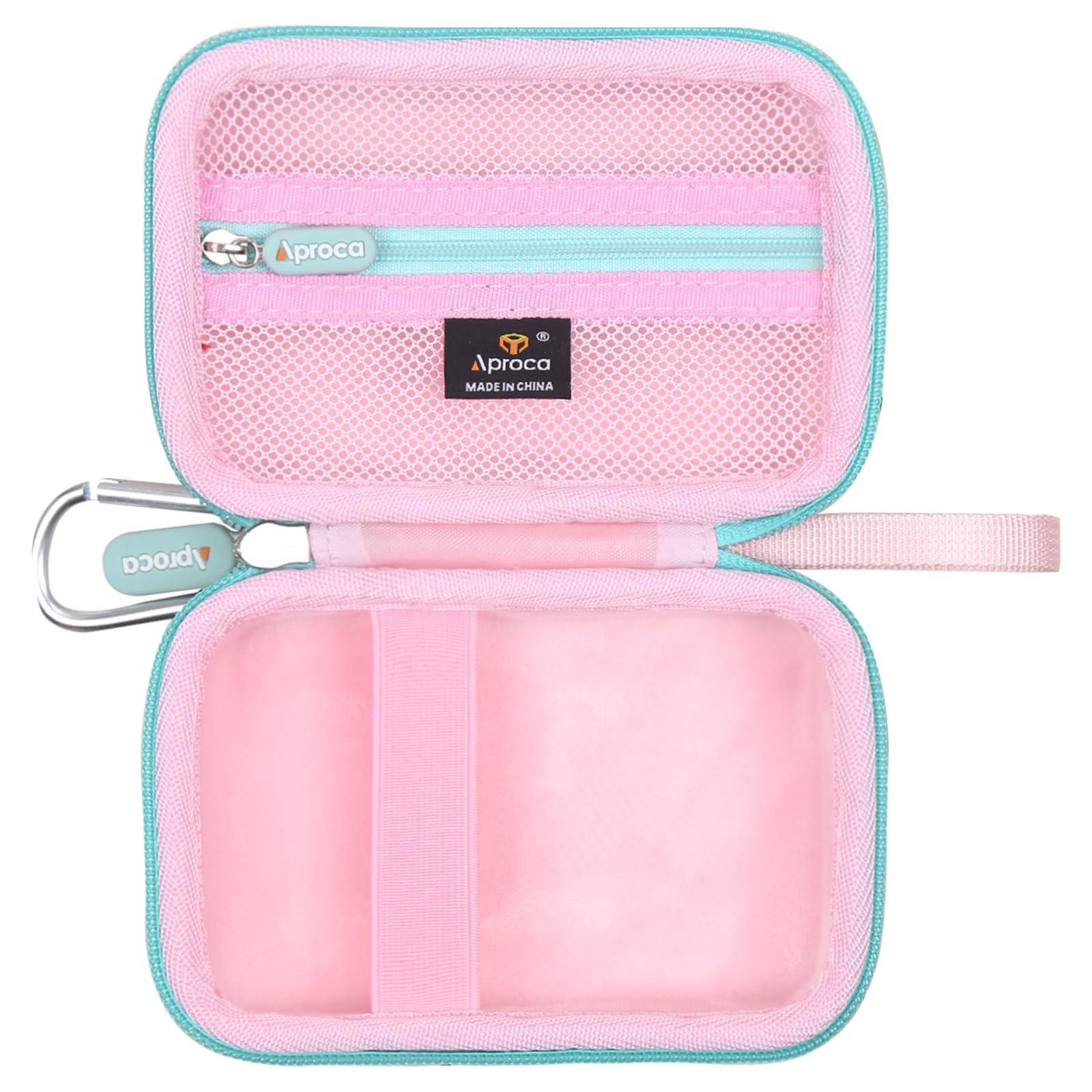 Aproca Case Compatible with JBL Go 4 / Go 3 Ultra-Portable Waterproof Dustproof Bluetooth Speaker, Portable Storage Bag for Accessories -Pink (Case Only)
