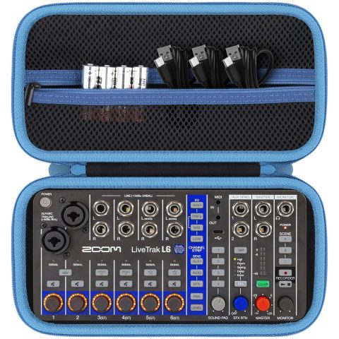 co2CREA Hard Case for Zoom LiveTrak L-6/L6 Digital Mixer