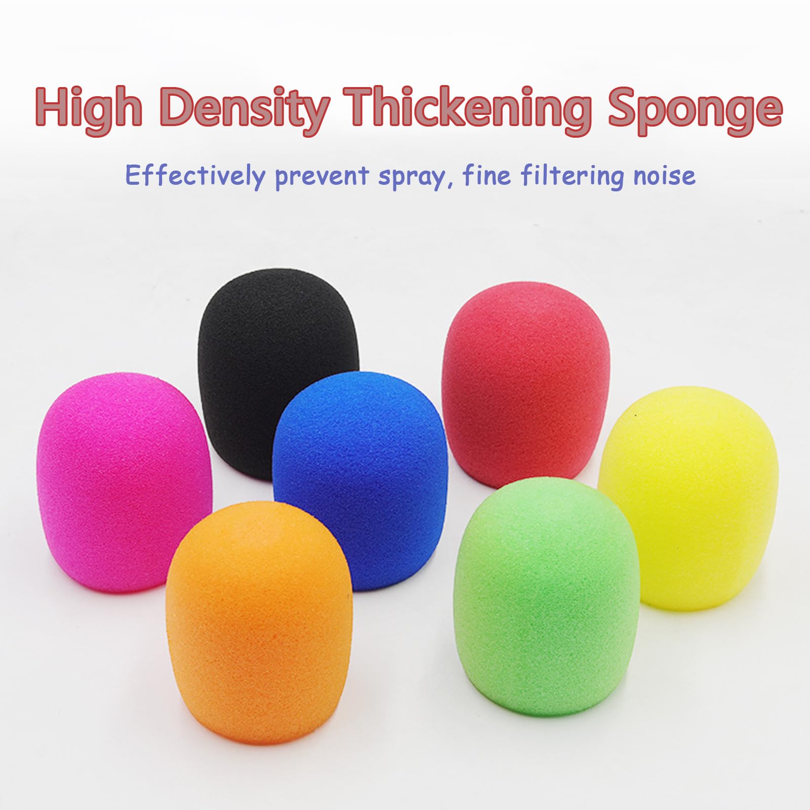 Cheerock 4 Set Orange Wireless Handheld Microphone Protection Kit – Shakeproof Anti-Rolling Silicone Ring, Bottom Rod Sleeve Holder, Windscreen Foam Cover for KTV Mic Device