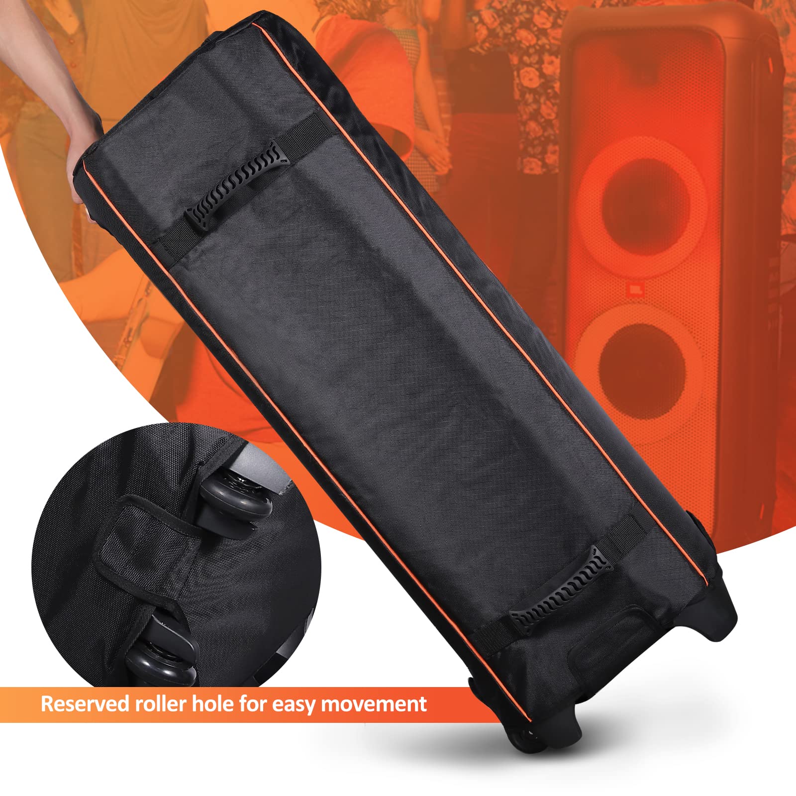 OUKNAK Speaker Bag Travel Case Replacement for JBL Party Box Series, Portable Speaker Carry Tote Bag Backpack for JBL Speaker (For JBL partybox 110 camouflage)