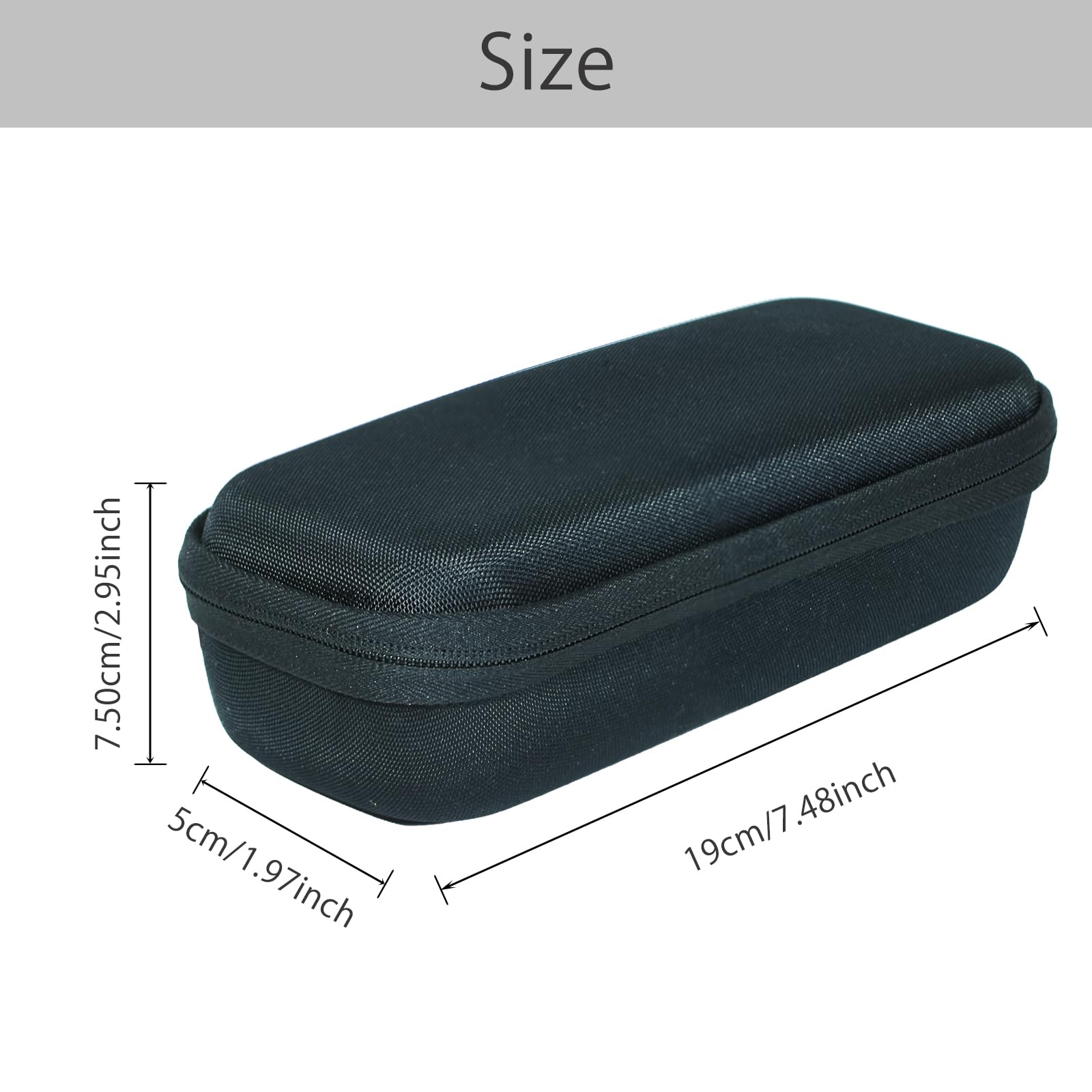 ILouxNei Case Compatible with RØDE Rode Wireless GO Gen 3 III/II Compact Wireless Mic,Black(Only Case)