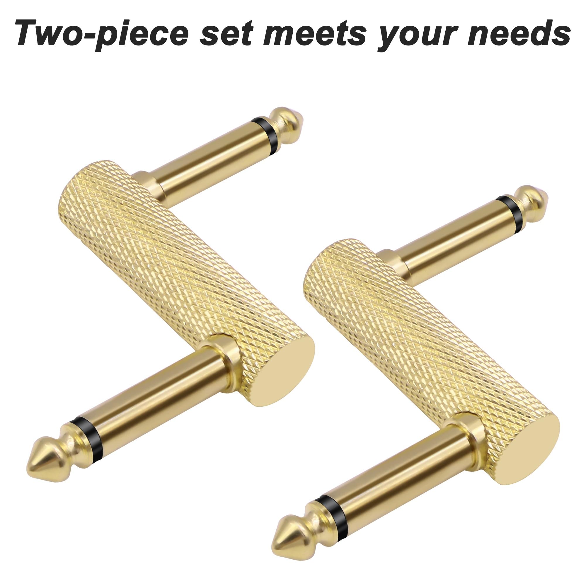 MEIRIYFA Guitar Pedal Patch Connector Z Type 6.35mm 1/4″ Effect Couplers