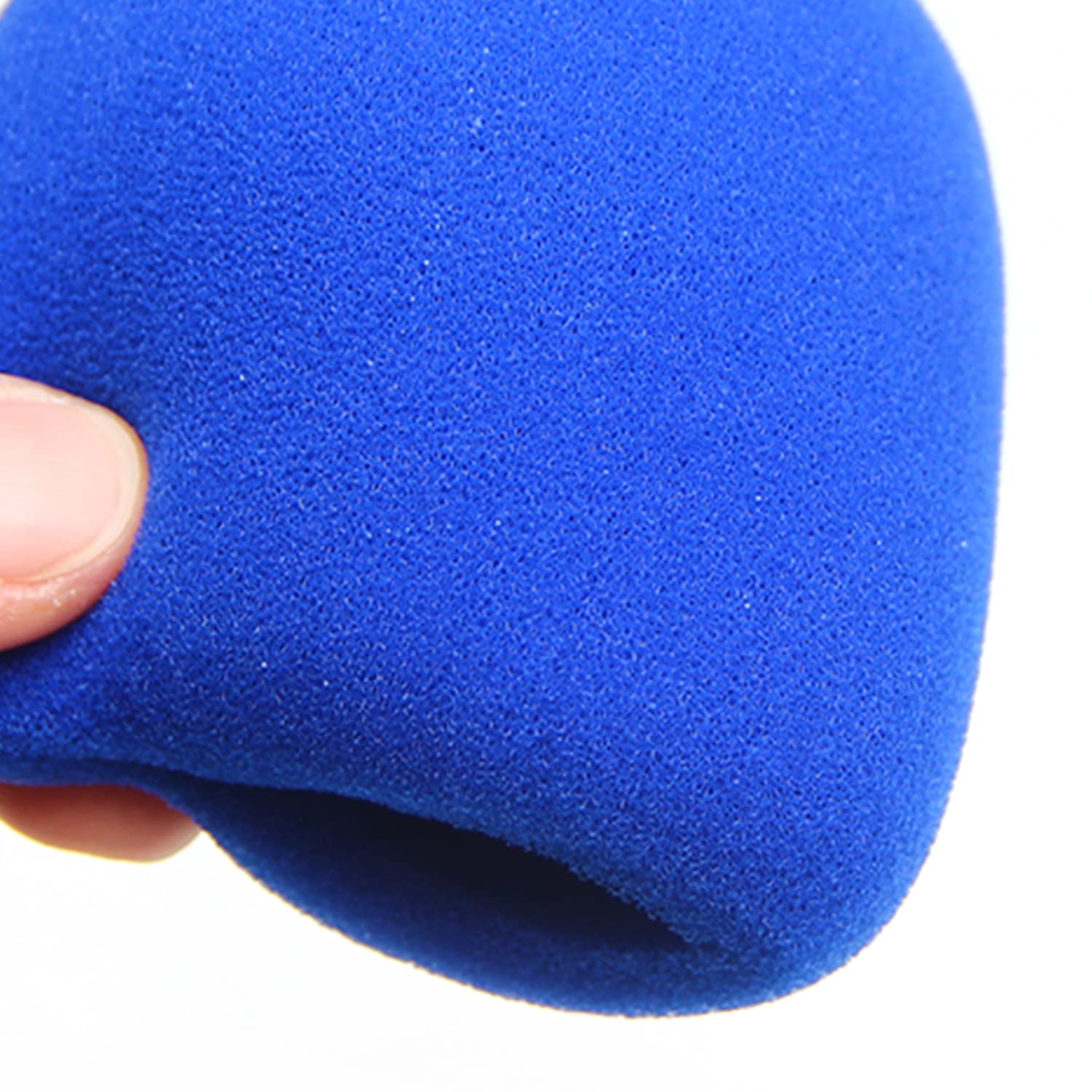 Fielect 2Pcs Microphone Cover Sponge Foam Mic Cover Handheld Microphone Windscreen Shield Protection Micro Foam Filter Black for KTV Broadcasting