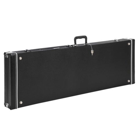 Ktaxon Bass Guitar Hard Case with Lock Latch and Soft Padding, Black