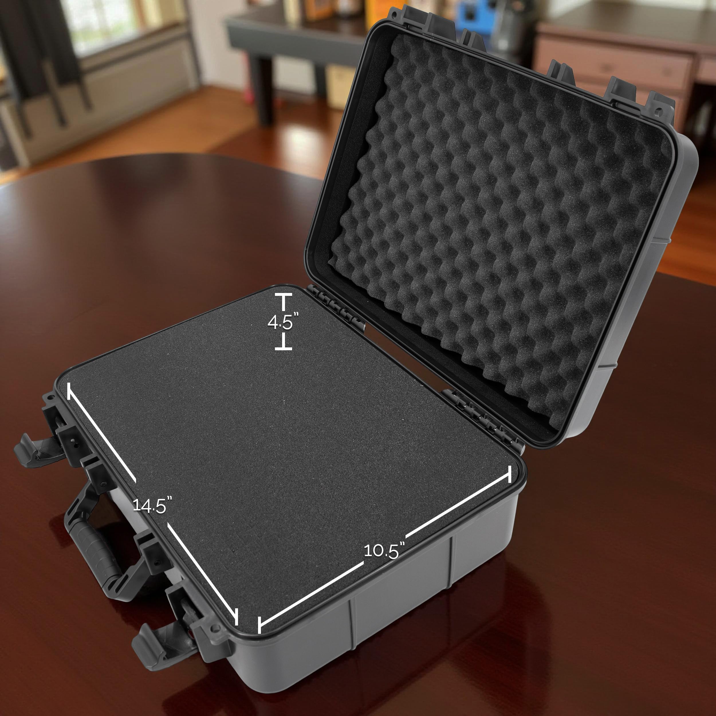 CASEMATIX Hard Travel Case Compatible with Allen & Heath CQ-18T Digital Mixer and CQ-12T With Customizable Foam Interior & Protective Padded Carrying Case For Mixers