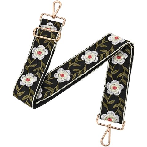 MIRIFRIGE Wide Embroidery Purse strap Replacement Crossbody Bag Strap