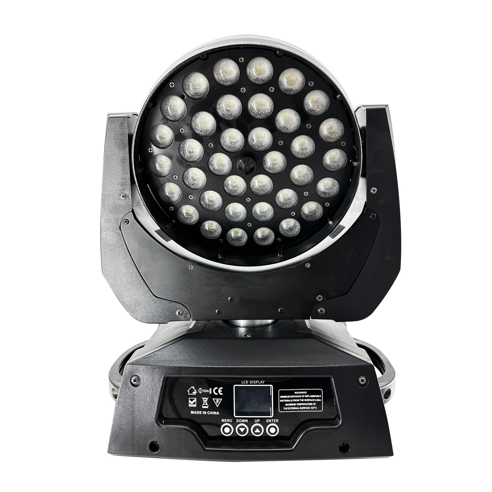 LED Moving Head DJ Lights, 36x18W LED Moving Head Beam Stage Light Spotlight Lamp 270/540° Rotation Angle 16CH DMX512 RGBW Control for Disco DJ Club Christmas Birthday Wedding Party Stage Christmas