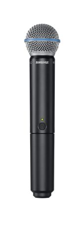 Shure BLX2/B58 Handheld Wireless Transmitter H9 Band (512–542 MHz) – Beta 58A Supercardioid Capsule, Up to 14 Hr Battery, 300 ft Range, Compatible with BLX Receivers