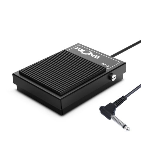 FZONE Sustain Pedal for MIDI Keyboards Digital Pianos Foot Pedal 6.6FT Extension Cable, Polarity Switch