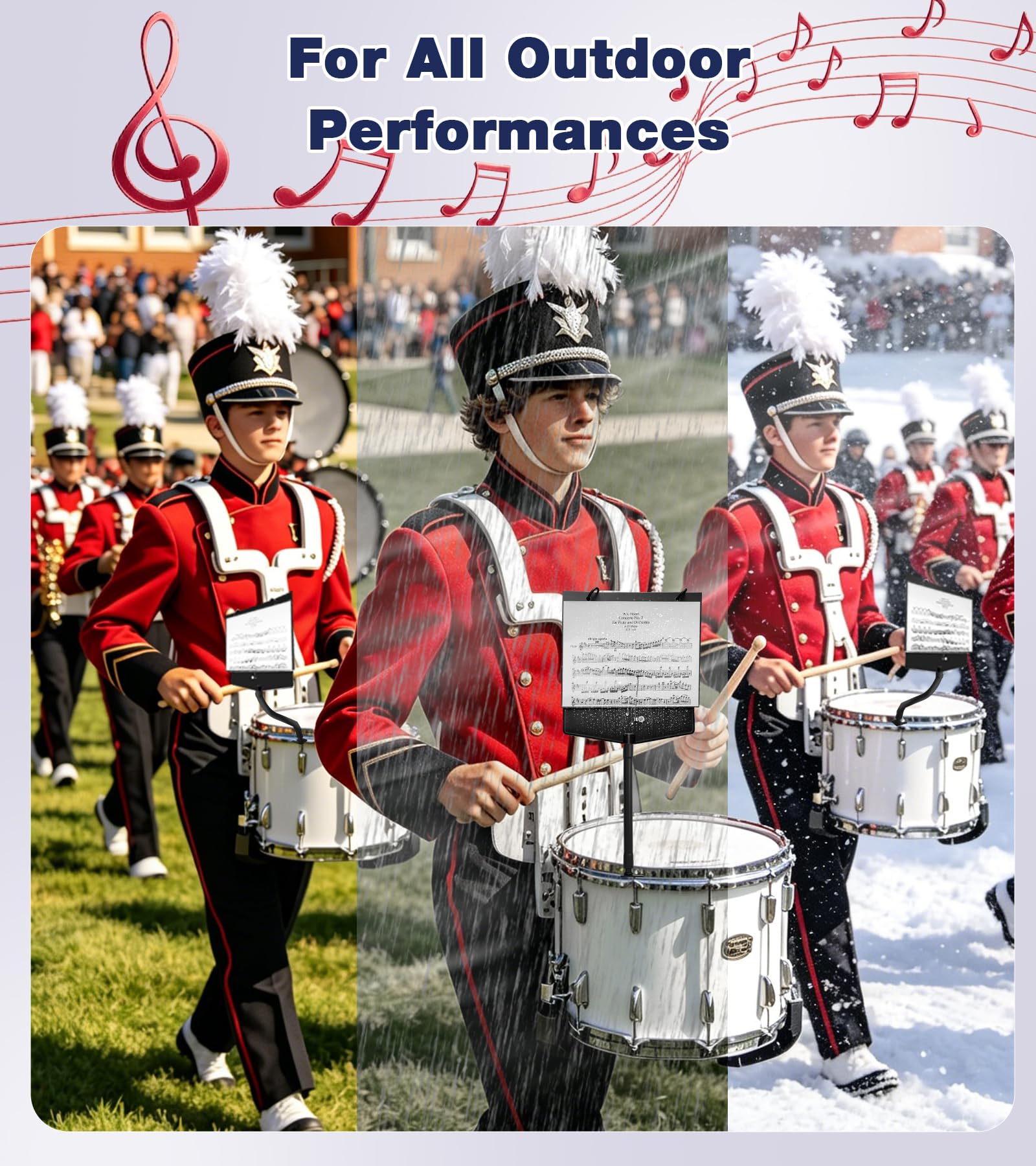 Marching Snare Drum Lyre,Flip Folder Marching Band