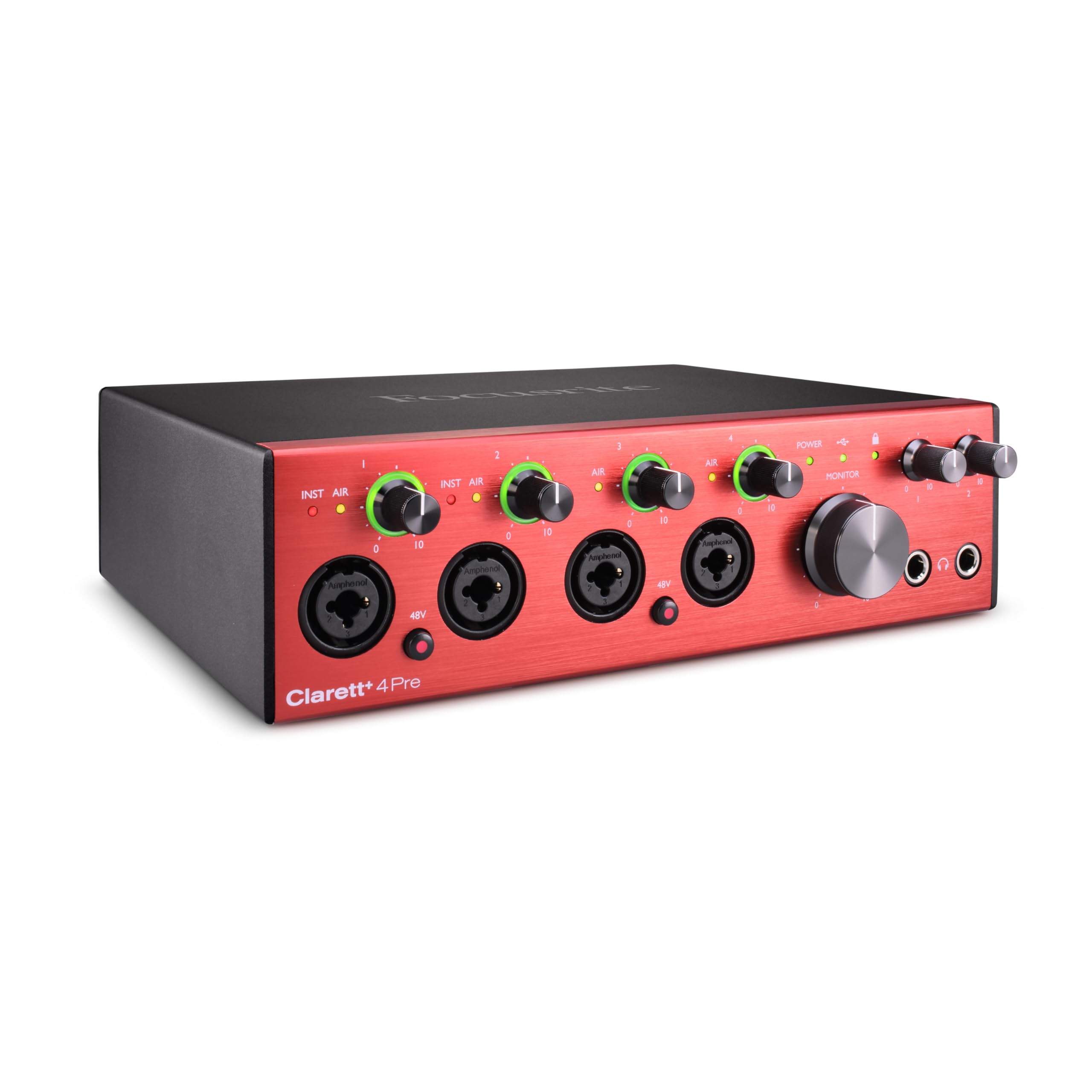 Focusrite Clarett+ 4Pre 18-In/8-Out USB-C Audio Interface