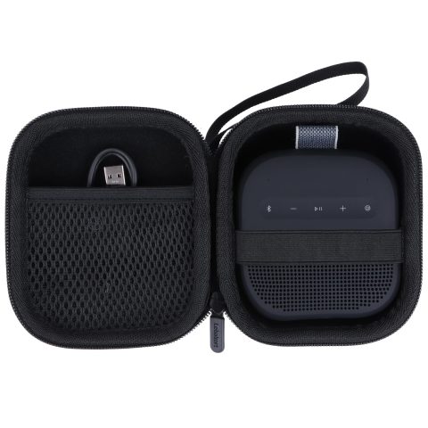 Lebakort Storage Case Compatible with Bose New SoundLink Micro 2nd Gen Speaker (Black Case)
