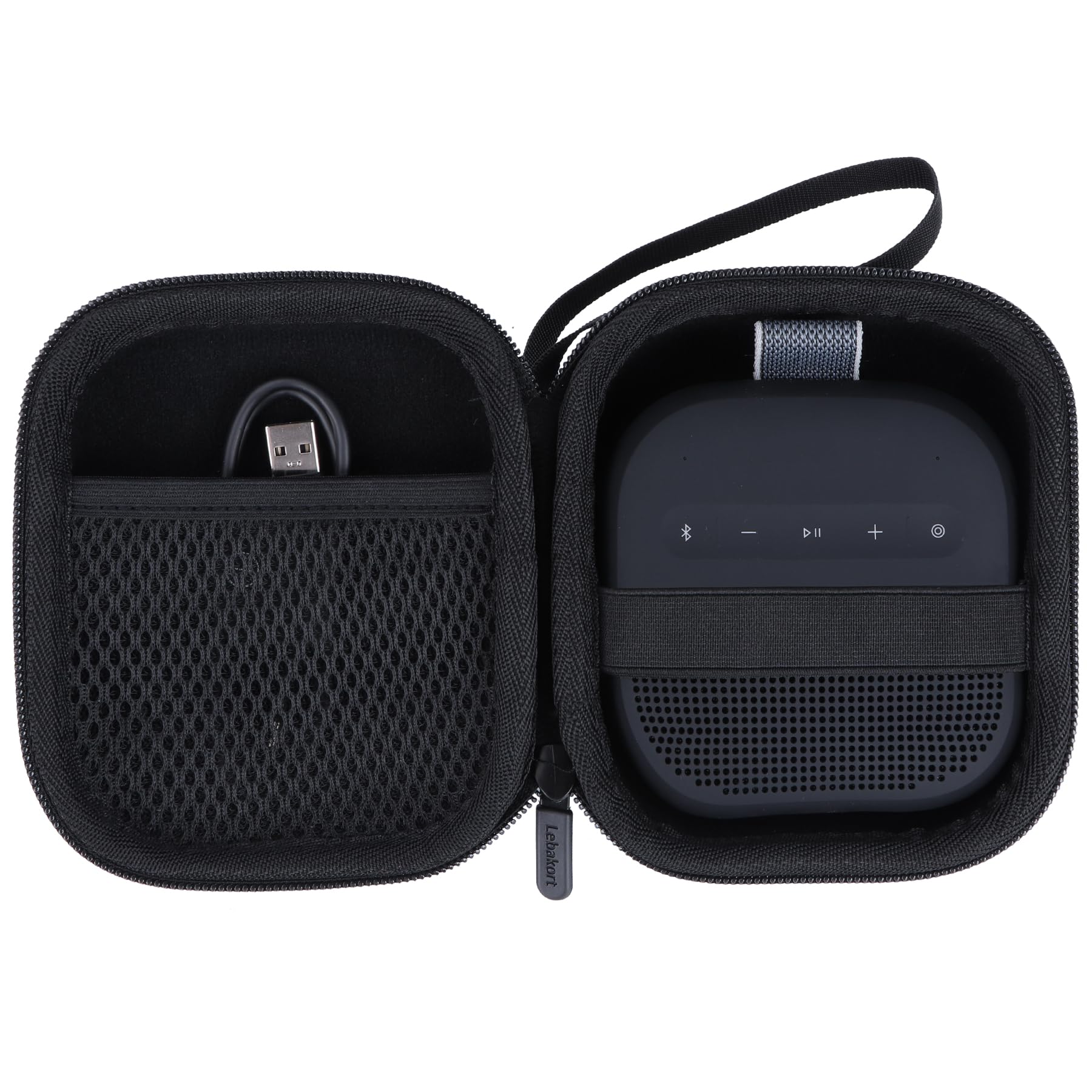 Lebakort Storage Case Compatible with Bose New SoundLink Micro 2nd Gen Speaker (Black Case)