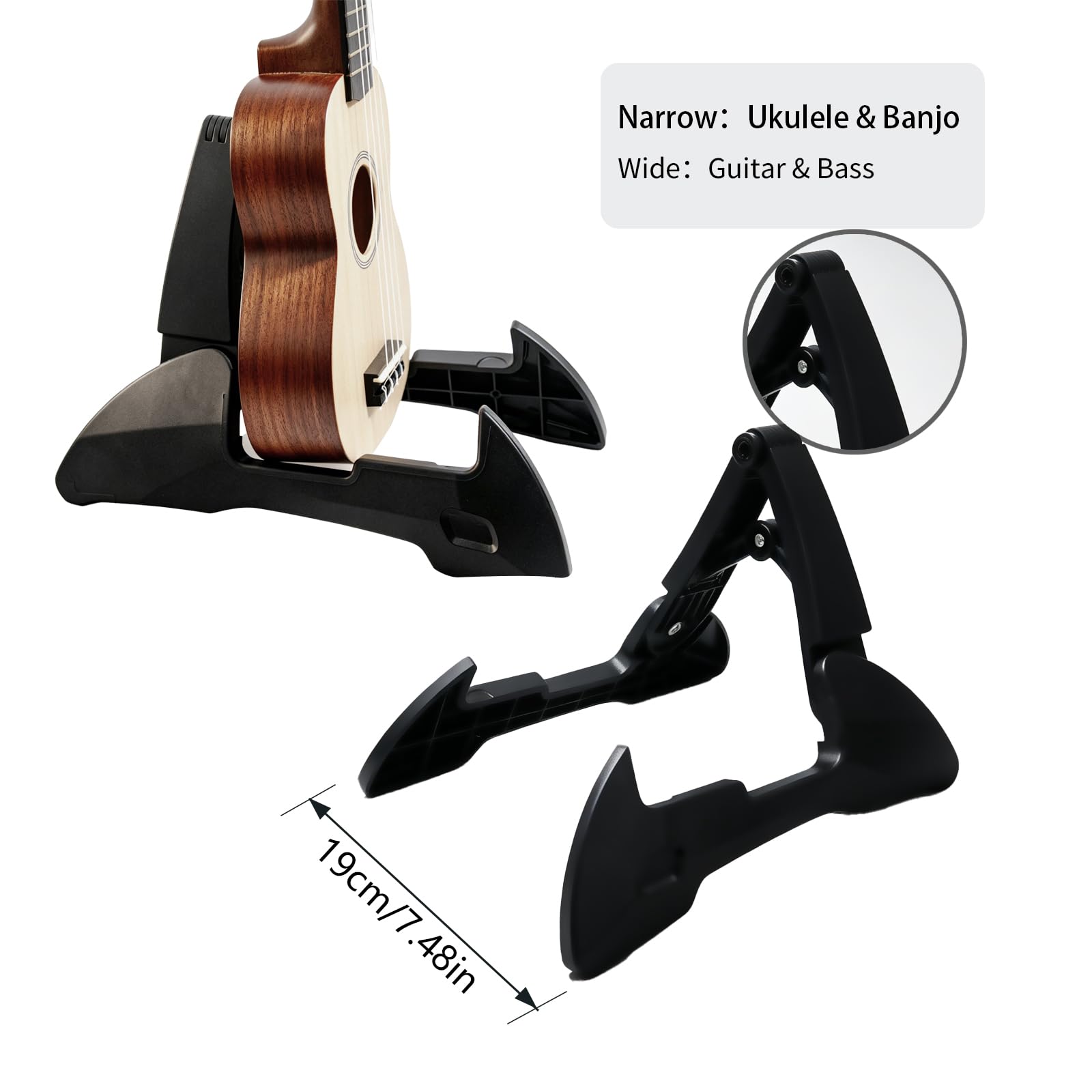 Cheerock Folding A-Frame Guitar Stand TPU Padded for Electric Acoustic Bass