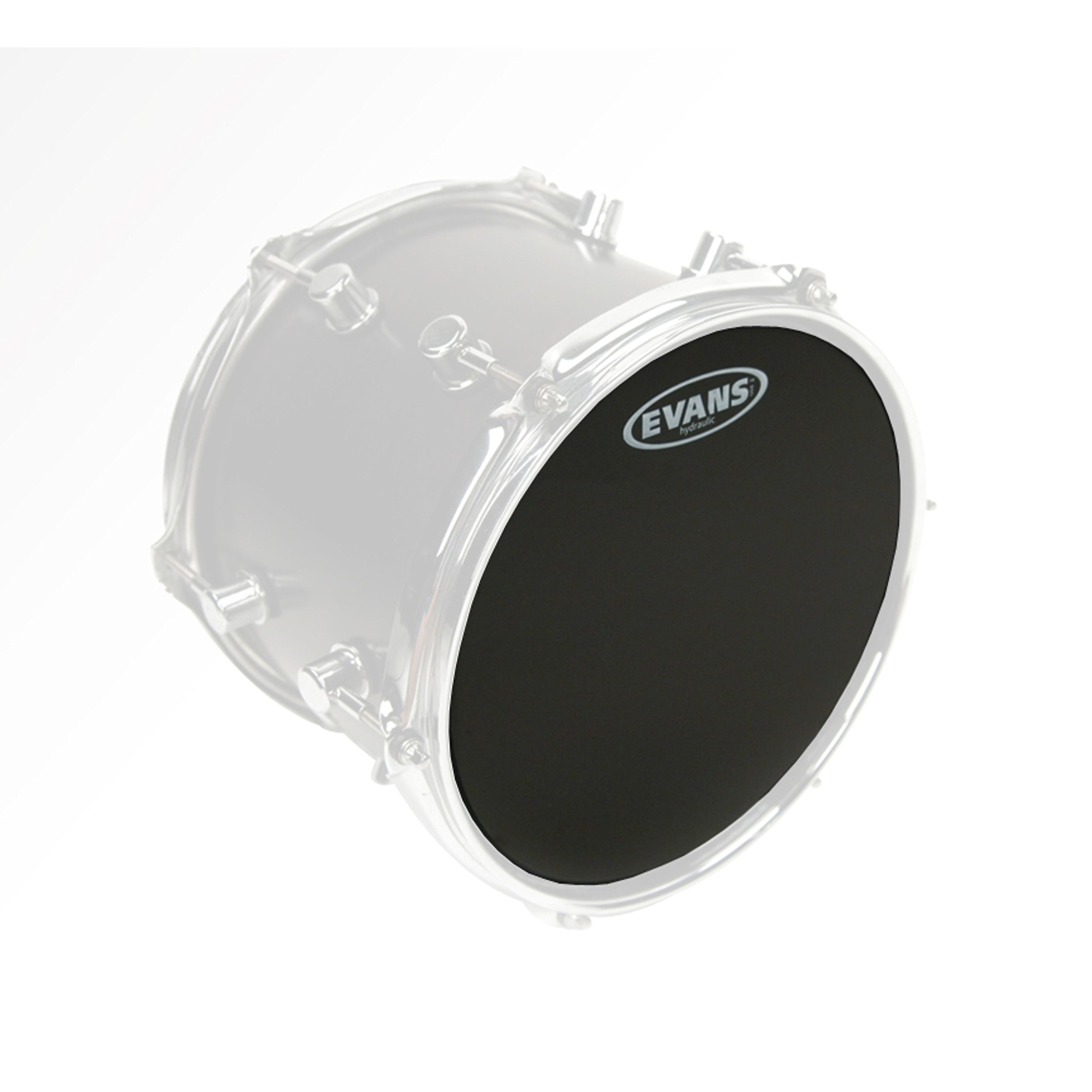 Evans Drum Heads – Hydraulic Black Tom Drumhead, 12 Inch