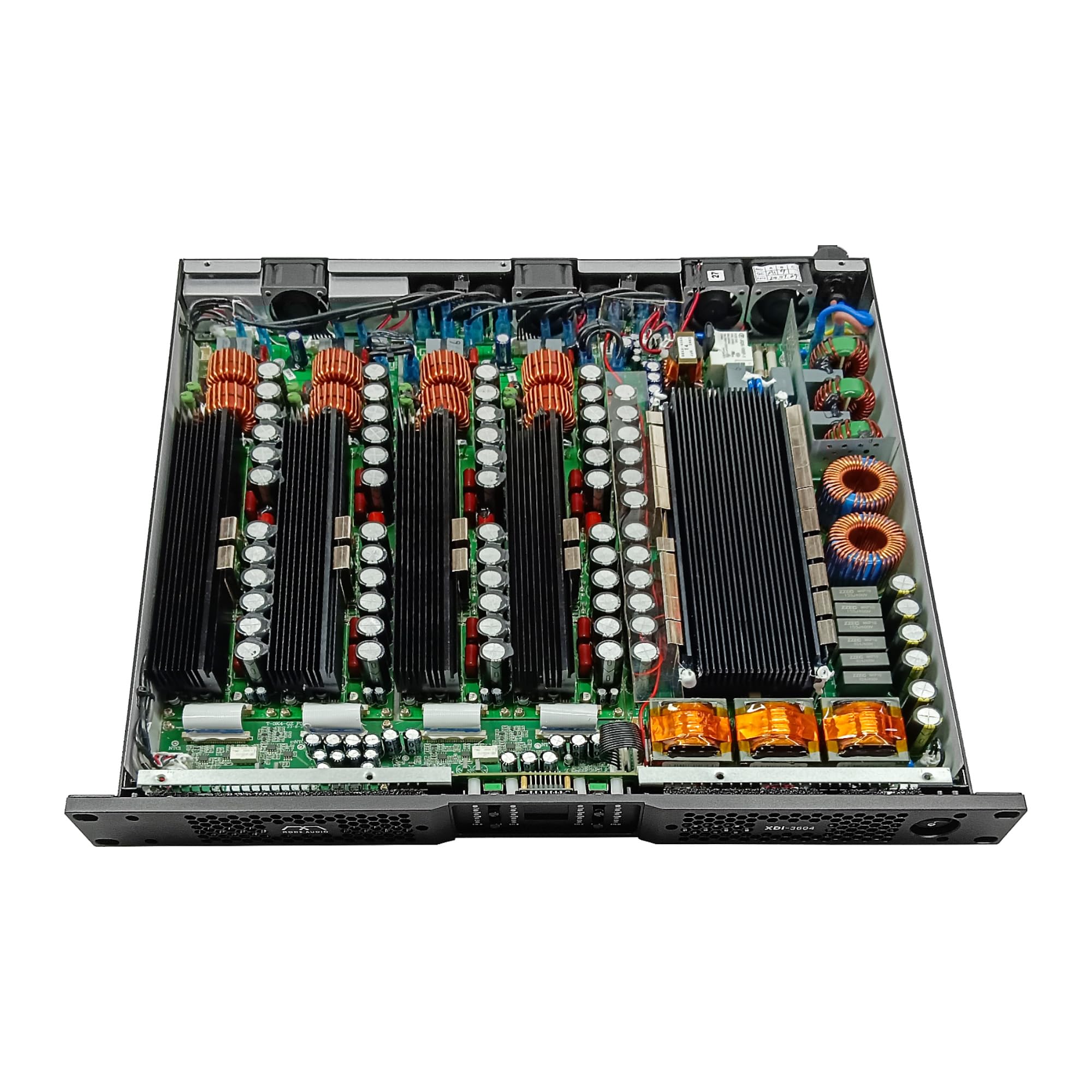 Sound Town Mode Audio High Power Density Class-D 4-Channel PA/DJ Power Amplifier, 4 x 3600W RMS at 4-ohm, with PFC Power, LED Screen (XDi-3604)