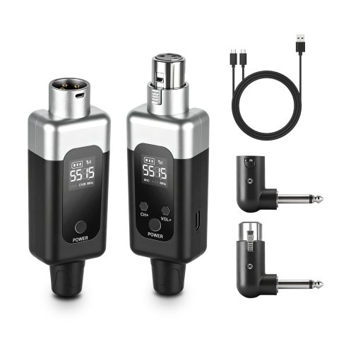 Nexilunual Wireless XLR Transmitter and Receiver for Dynamic Mic, 164ft