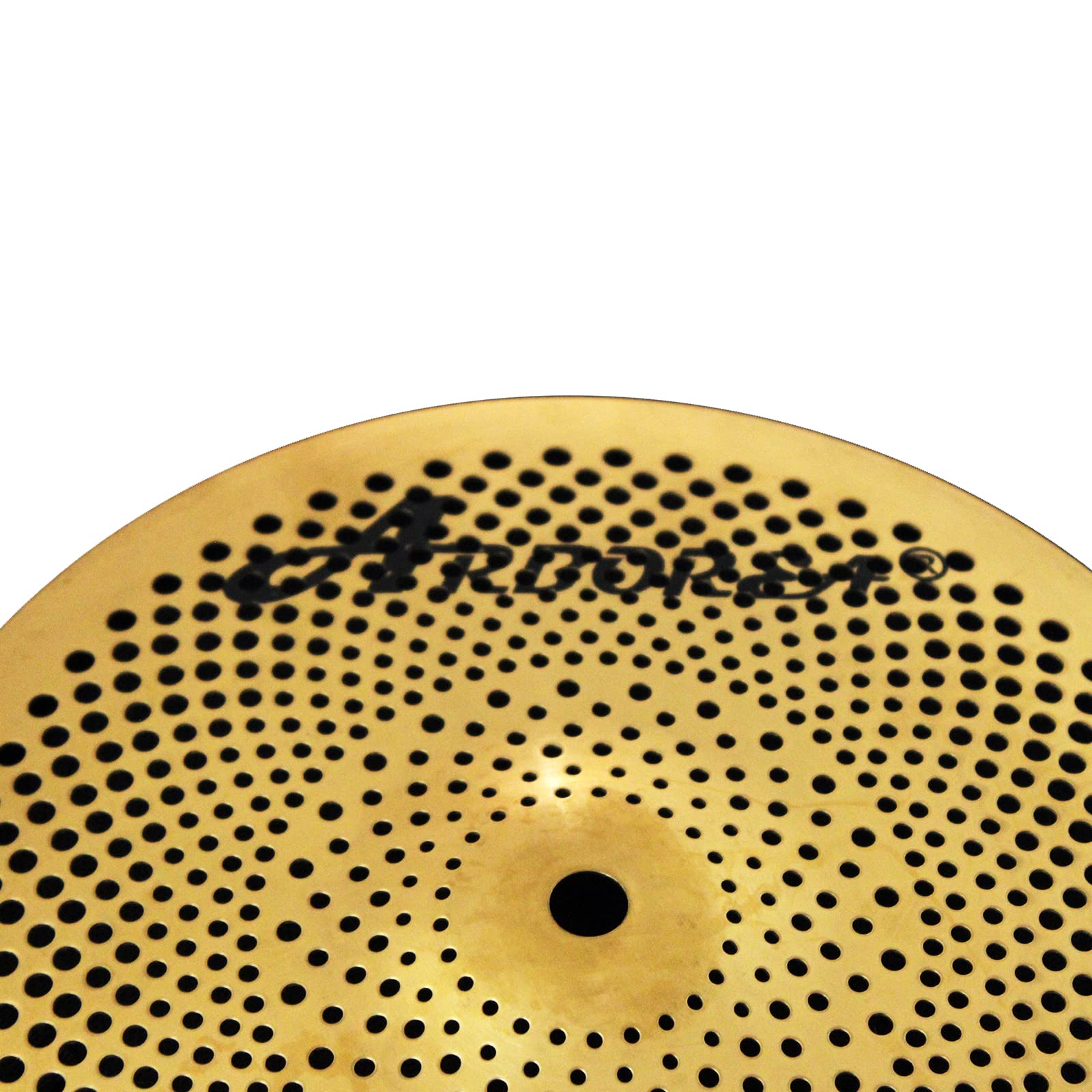 Arborea Low Volume 14″ Hihats Cymbal Golden Drum Quite Cymbal For Practice (14″Hi-Hats)