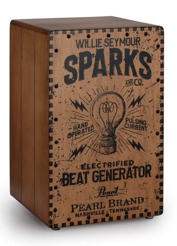 Pearl PBEC210 Electronic Crate-style Cajon – Willie Seymour Sparks Graphic Finish