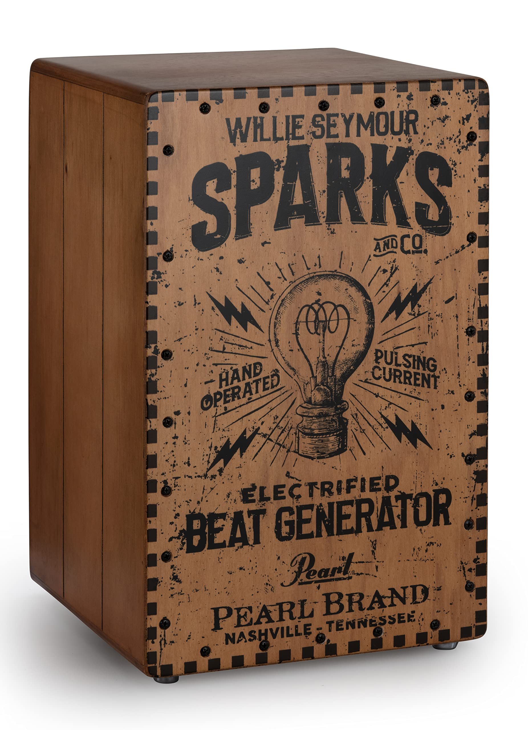 Pearl PBEC210 Electronic Crate-style Cajon – Willie Seymour Sparks Graphic Finish