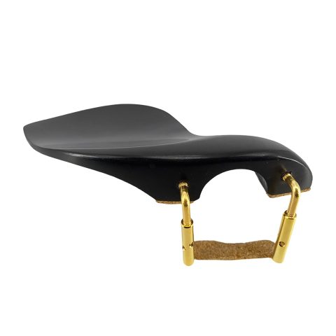 Conboxus Violin Chinrest 4/4 Full size wood Chin Rest Clamp Fiddle Violin Standard Bracket, Hypoallergenic Wood Rest,Surface Smooth (black2)