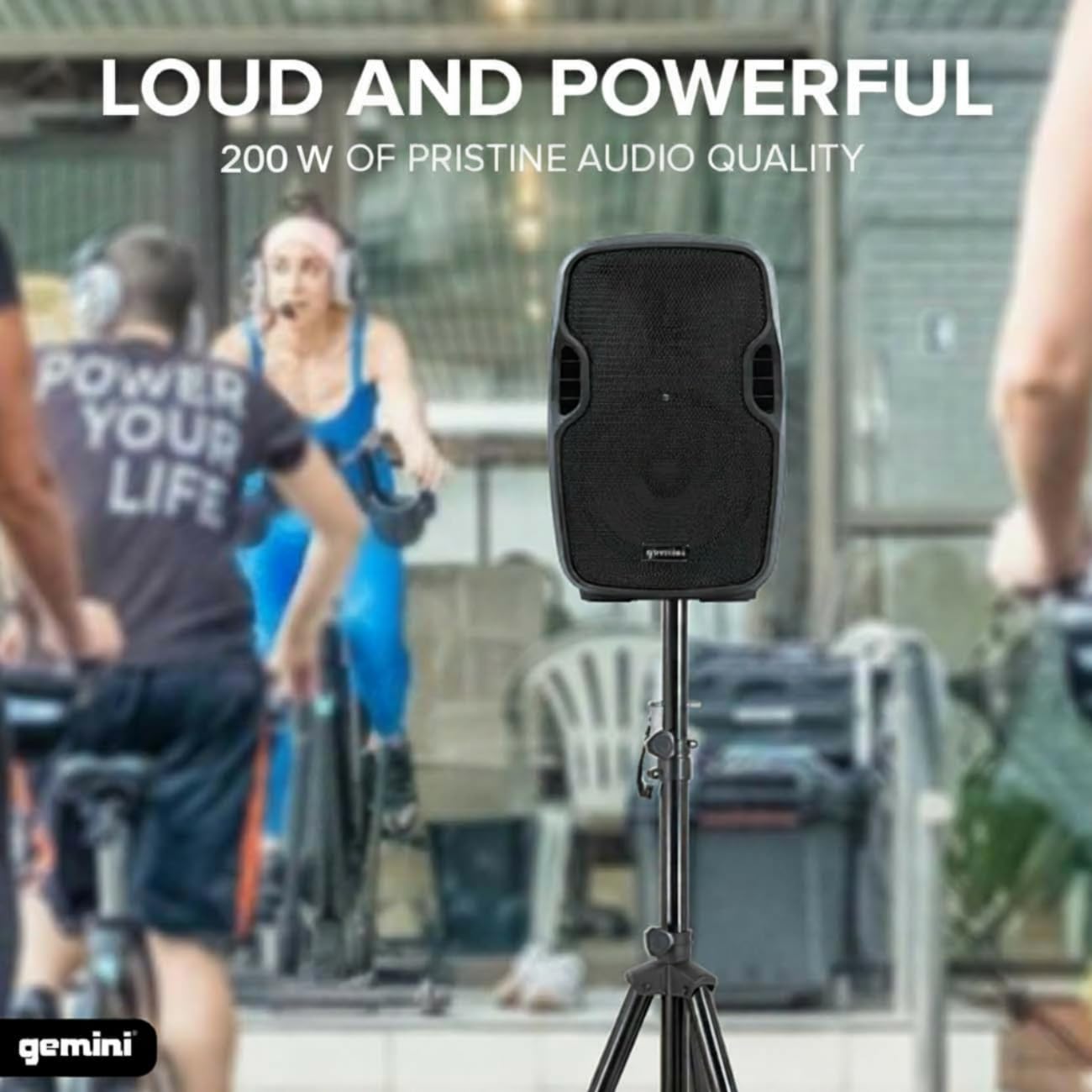 Gemini 8″ Battery Bluetooth PA Speaker, 200 Watts (AS-08TOGO)