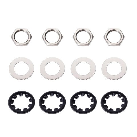 Banworks Imperial Thread 3/8 inch Guitar Potentiometers Nuts & Lock Washers