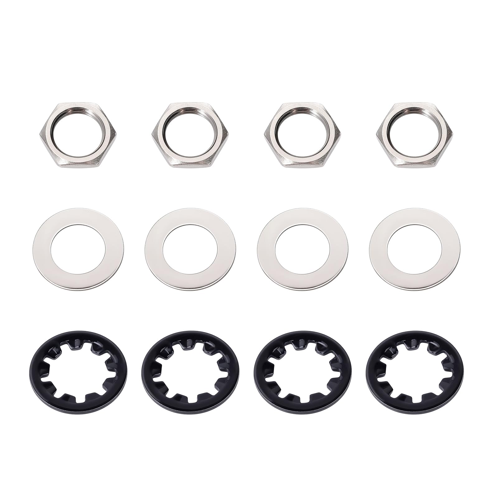 Banworks Imperial Thread 3/8 inch Guitar Potentiometers Nuts & Lock Washers