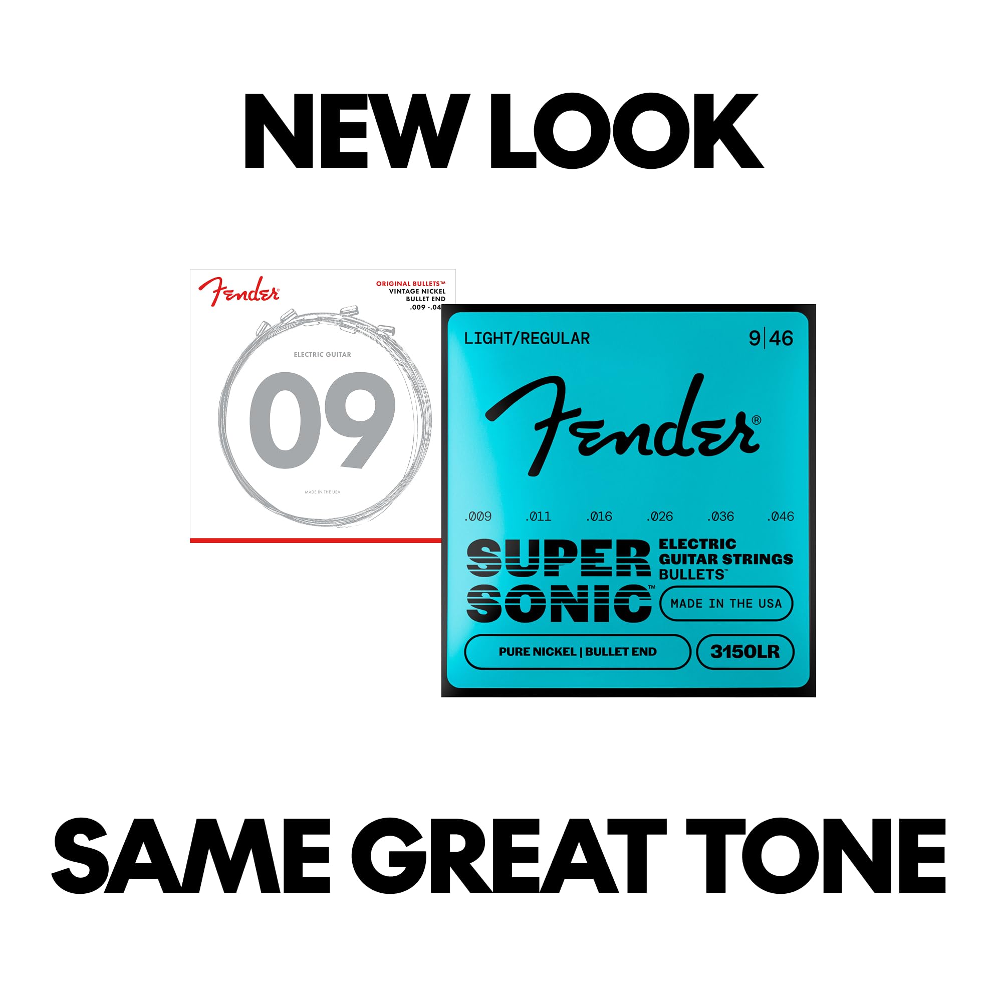 Fender Electric Guitar Strings – .09-.046