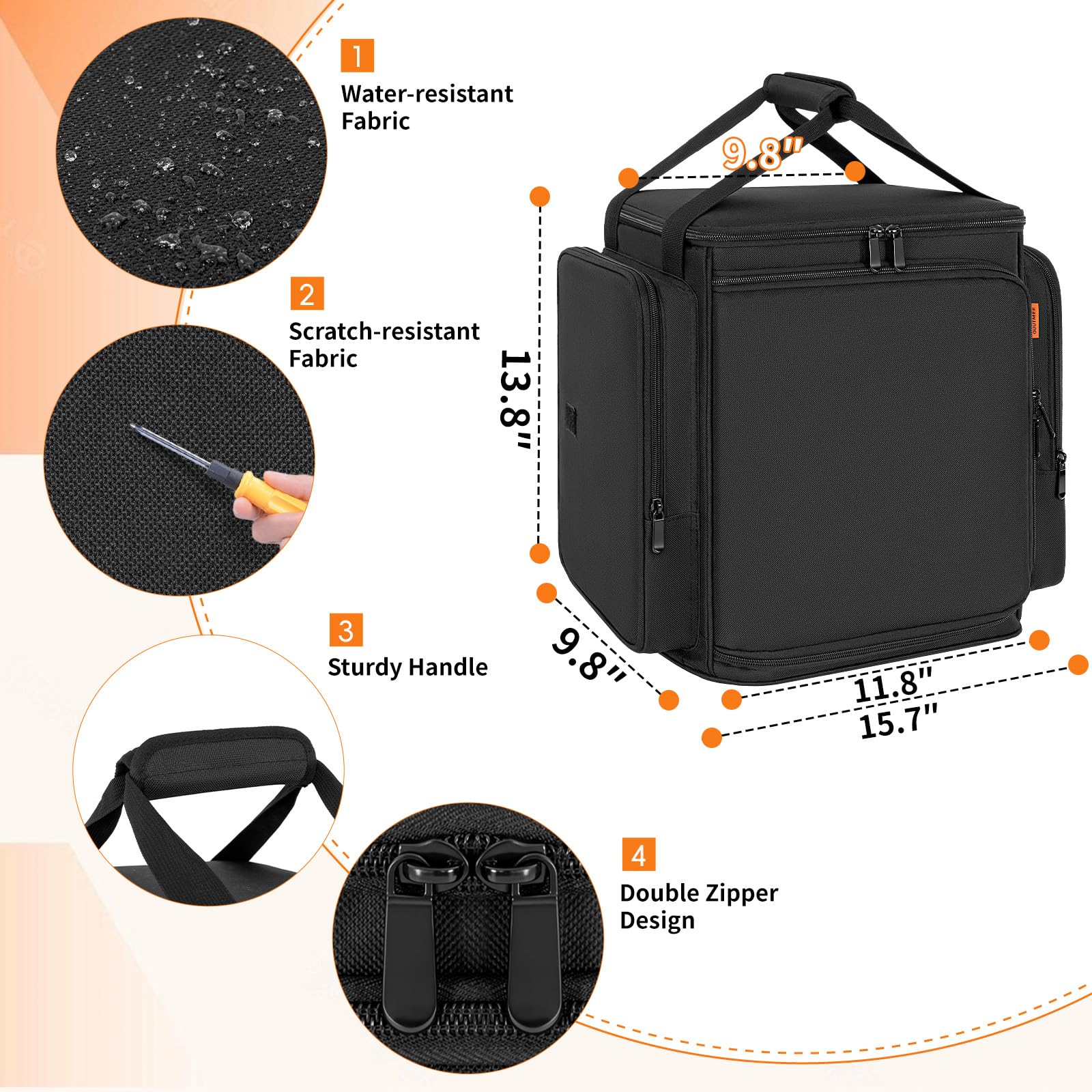 Speaker Travel Bag Carrying Case Fits for JBL Party Box Encore Essential 2