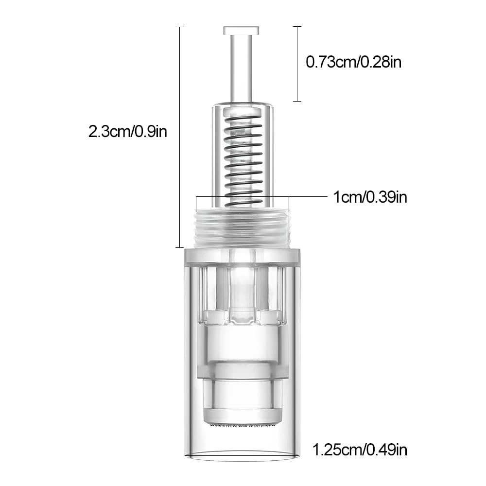 5pcs Screw Slot Round Nano Microneedle Cartridge for Microneedling Pen