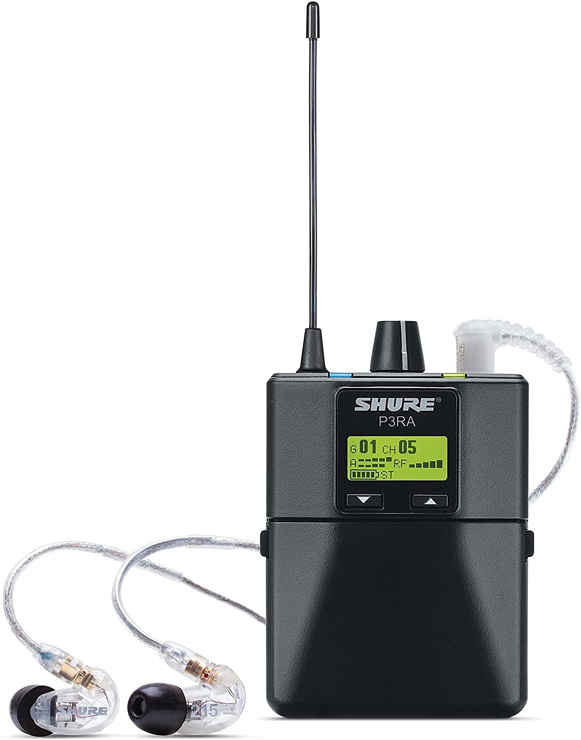 Shure PSM300 P3TRA215CL Pro Wireless in-Ear Personal Monitoring System with SE215-CL Earphones