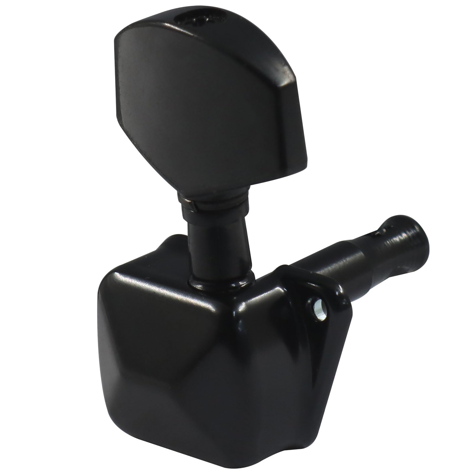 Hordion 6pcs Semi-closed Guitar String Tuning Pegs Tuners, 3L 3R, Black