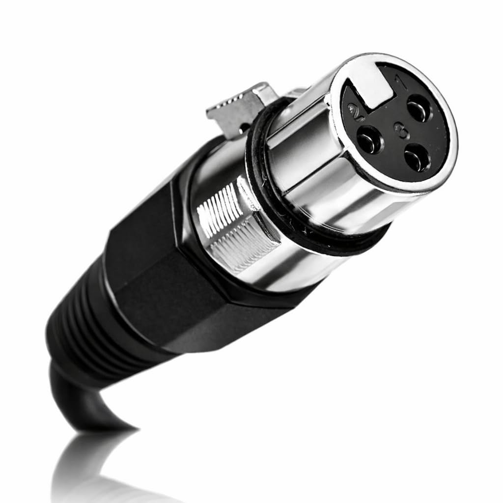 Seismic Audio SAXLX-2-6 Pack of 2 Feet Multiple Color XLR Male to XLR Female Patch Cables, Balanced Cords