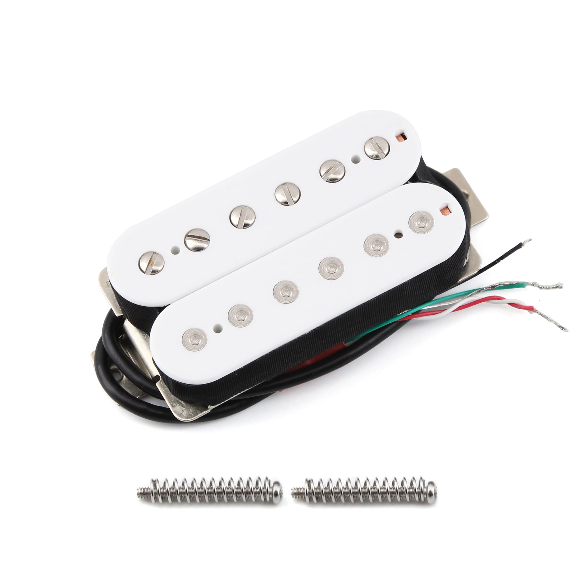 FLEOR Electric Guitar Pickup Double Coil Humbucker Pickups 50mm Ceramic Neck Pickup-White