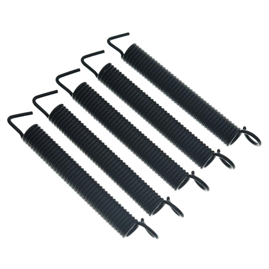 KAISH Set of 5 Premium Noiseless Tremolo Springs Tremolo Bridge Tension Spring for FR/ST/Strat Tremolos Black Standard Tension