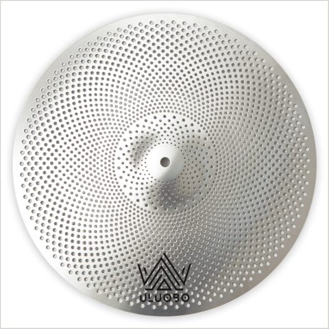 ULUOBO Low Volume Ride Cymbal, 20 inches Silent Quiet Ride Cymbal for Practice (Silver)