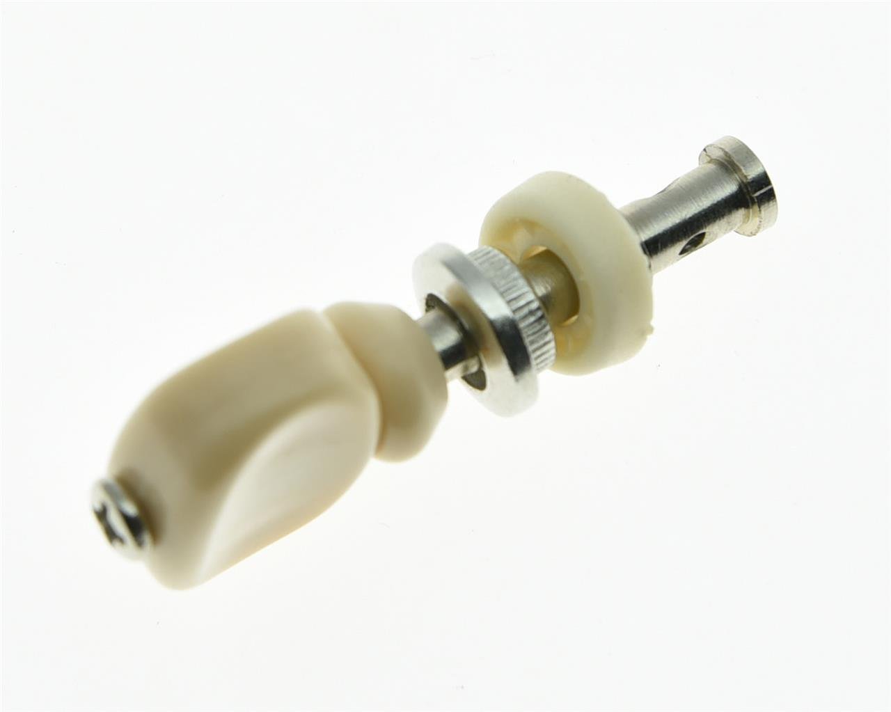 KAISH Set of 4 Nickel Ukulele Tuning Pegs with Cream Buttons