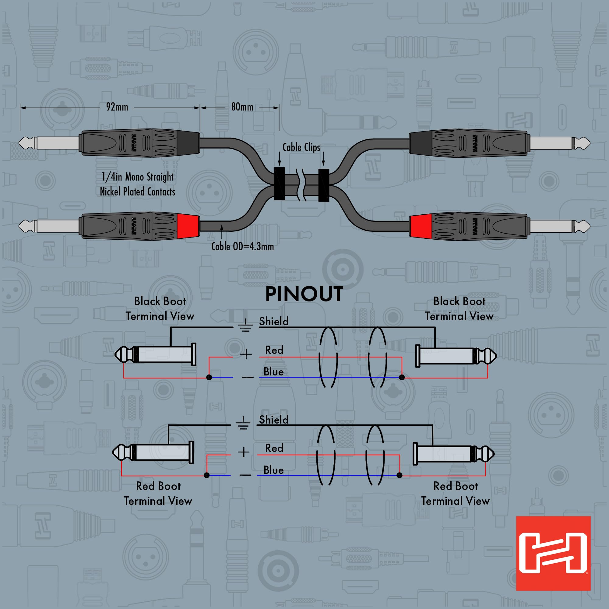 Hosa HPP-020X2 Pro Cable