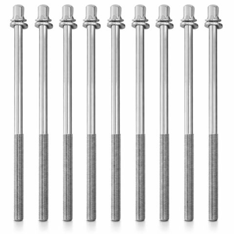 AIAS Bass Drum Tension Rods, 4 1/3 Inch (110mm), 10 Pack