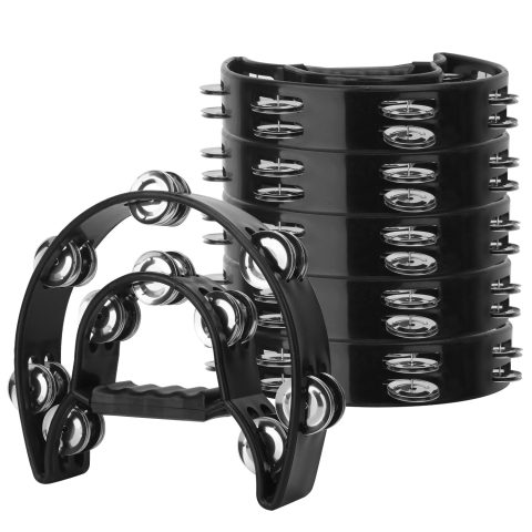 IHDYPPEW 6 Pack Double Row Tambourine, 9.06 inch